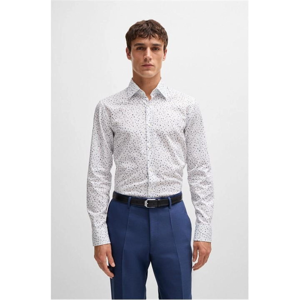 Hugo Boss H-Hank Kent Slim Fit Shirt - Blue